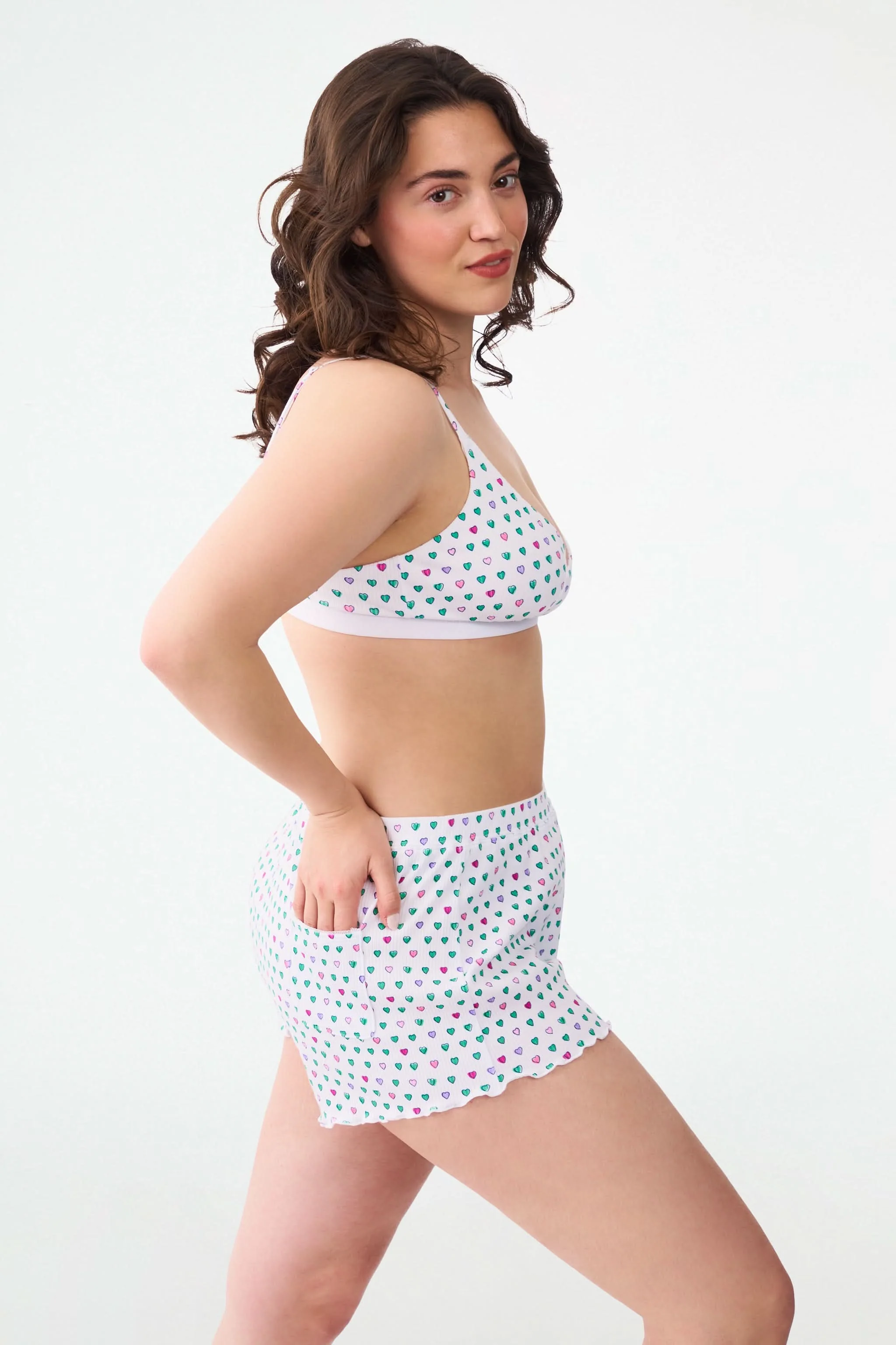 Pop Hearts Rib Sullivan Shortie - Image 4