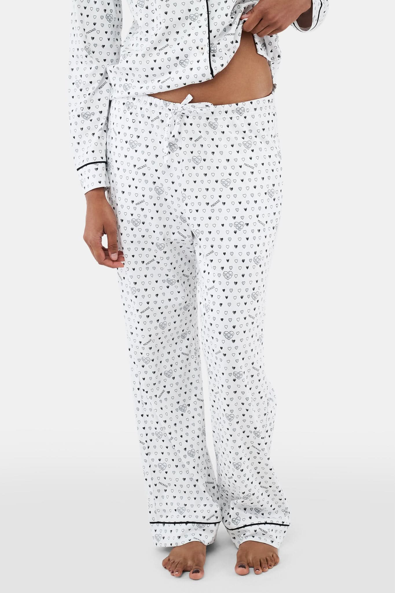 Quilted Hearts Long Sleeve Polo Pajamas - Image 5