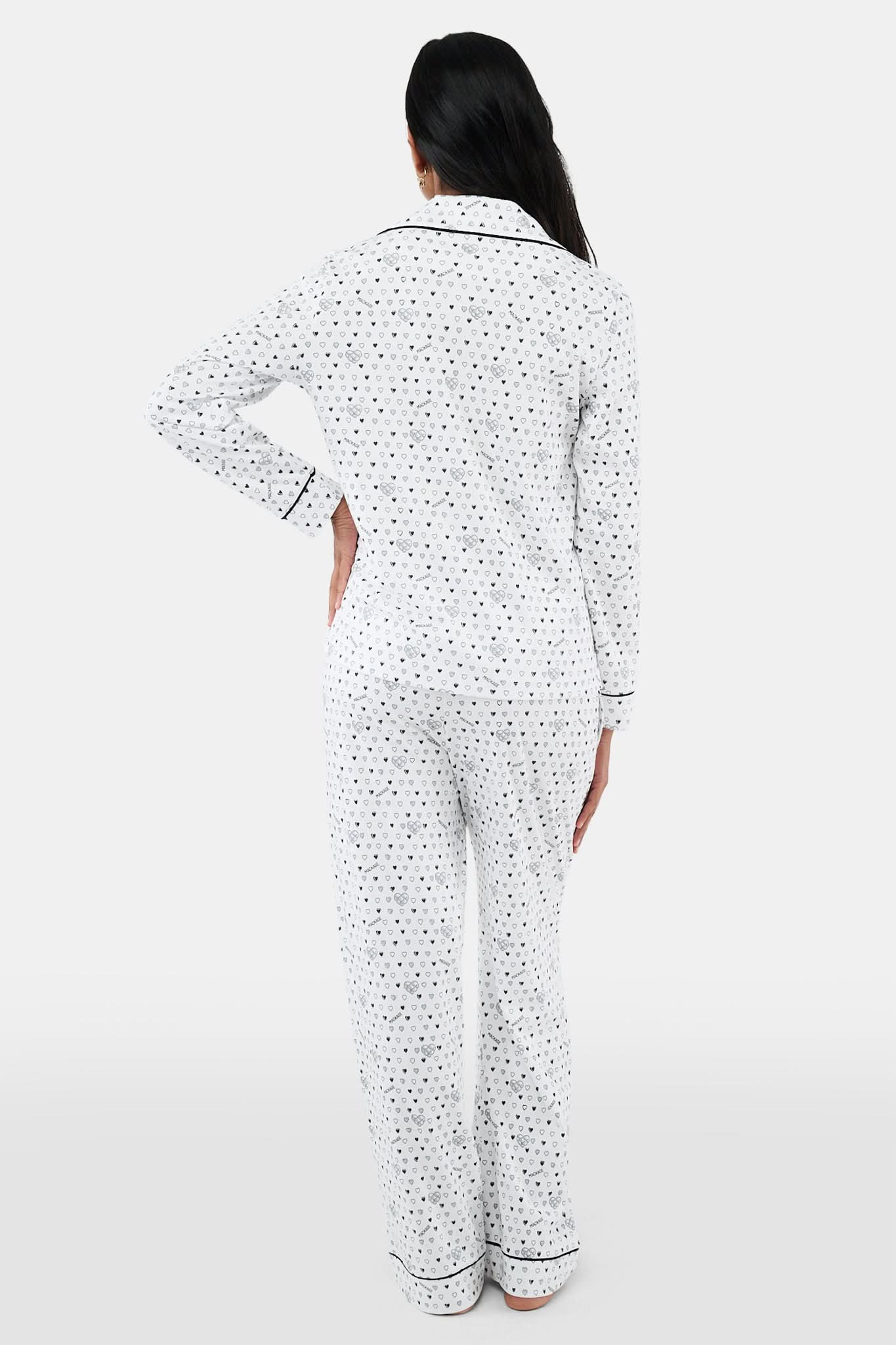 Quilted Hearts Long Sleeve Polo Pajamas - Image 7