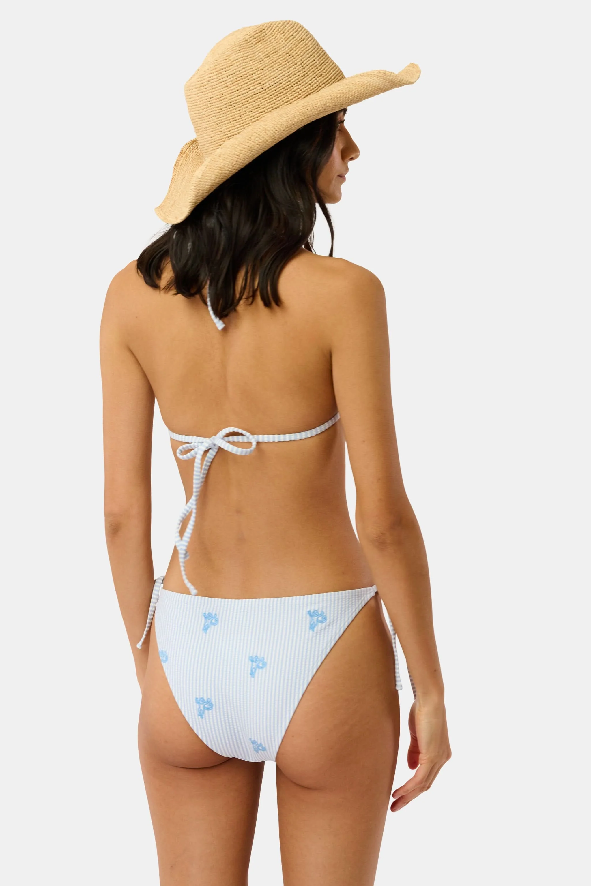 Raffia Crochet Cowboy Hat - Image 3