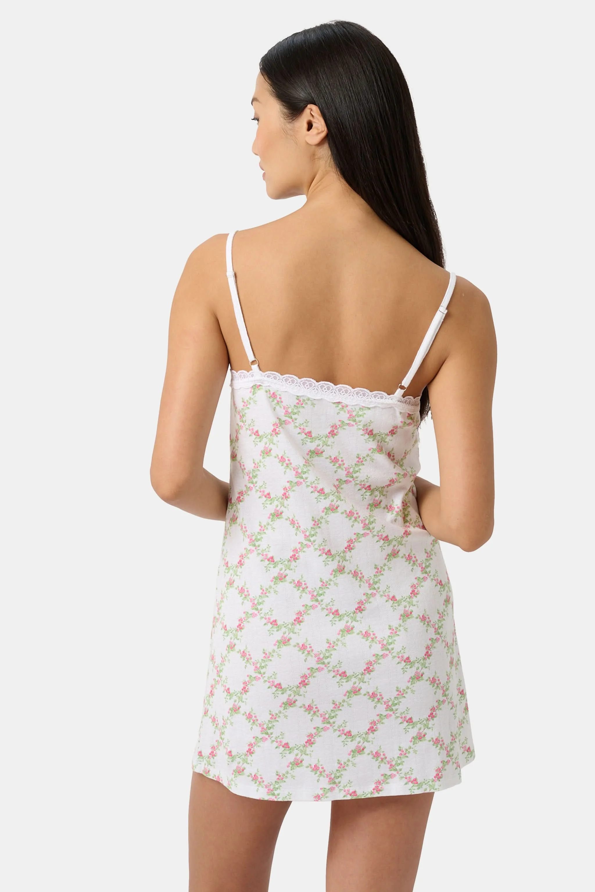 Raspberry Garden Pearl Slip Dress - Image 5