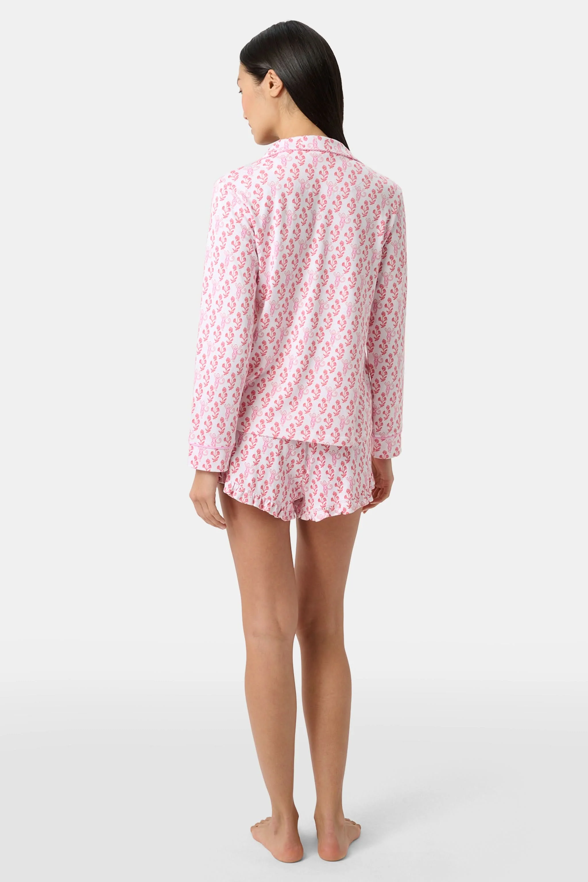 Rosa Ditsy Monkey Hayden Pajamas - Image 6