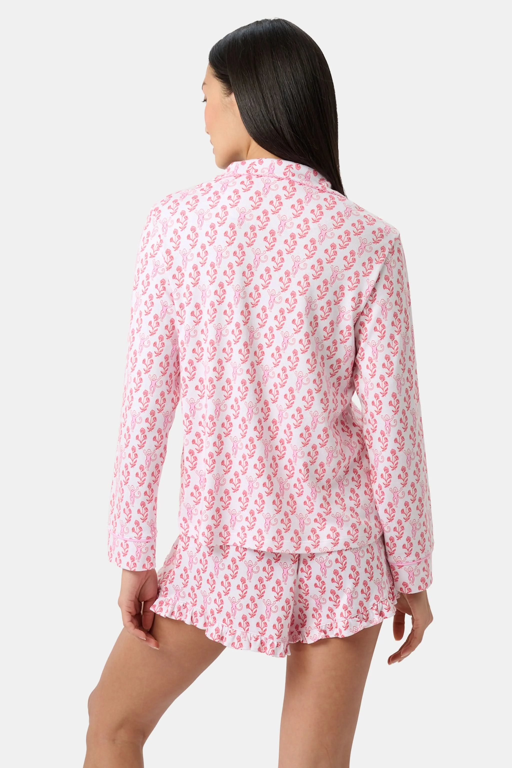 Rosa Ditsy Monkey Hayden Pajamas - Image 7