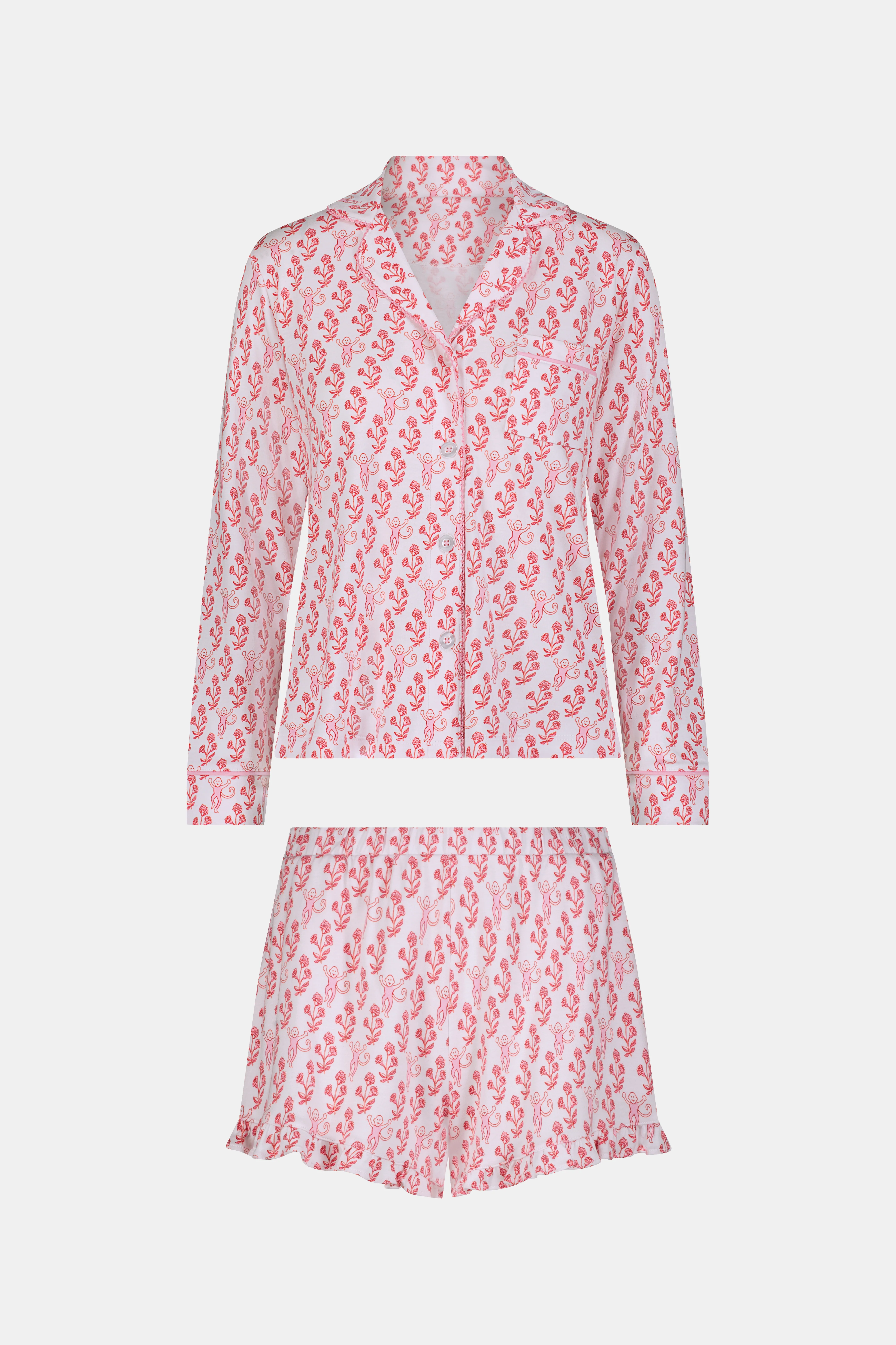 Rosa Ditsy Monkey Hayden Pajamas - Image 8