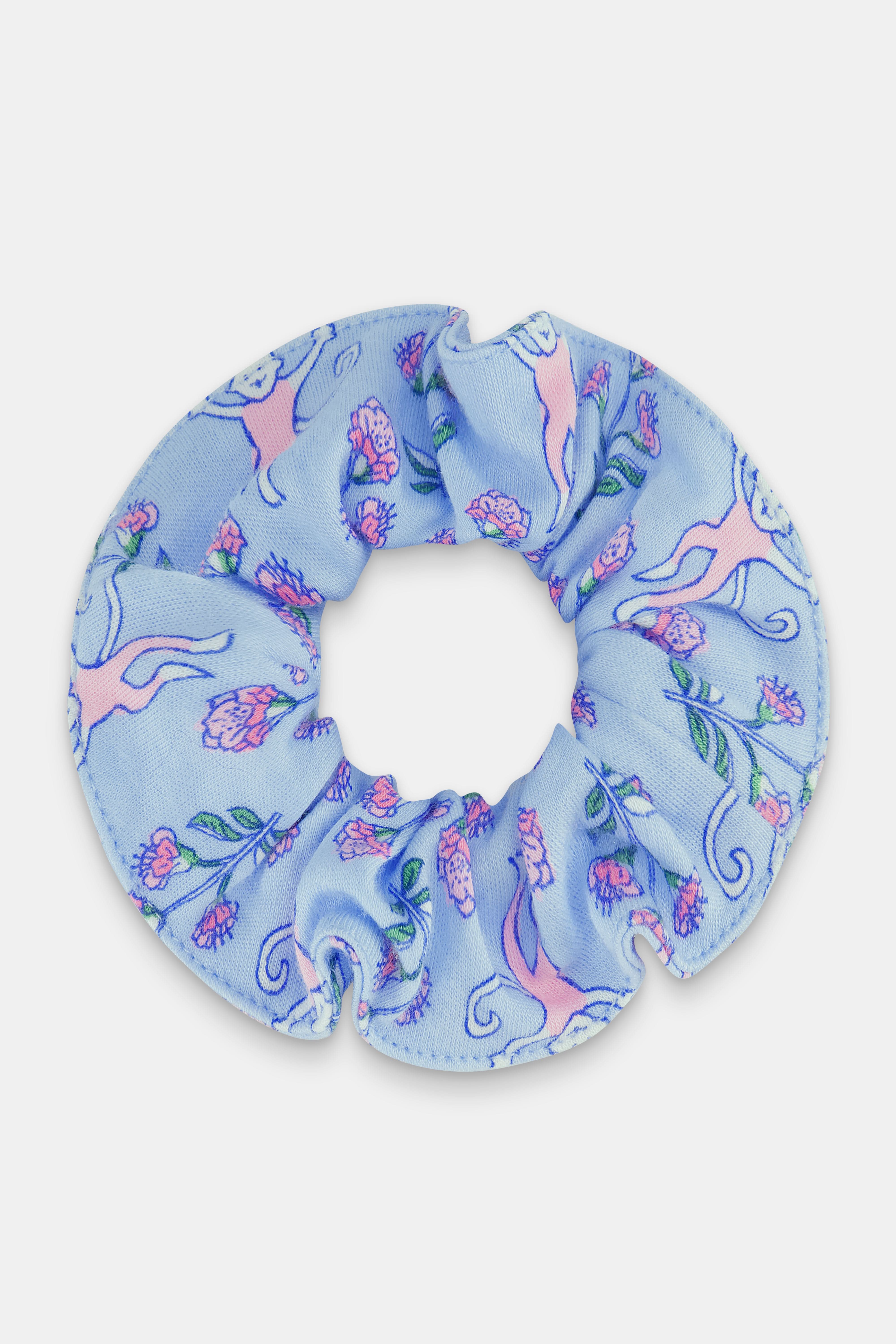 Rosa Ditsy Monkey Scrunchie