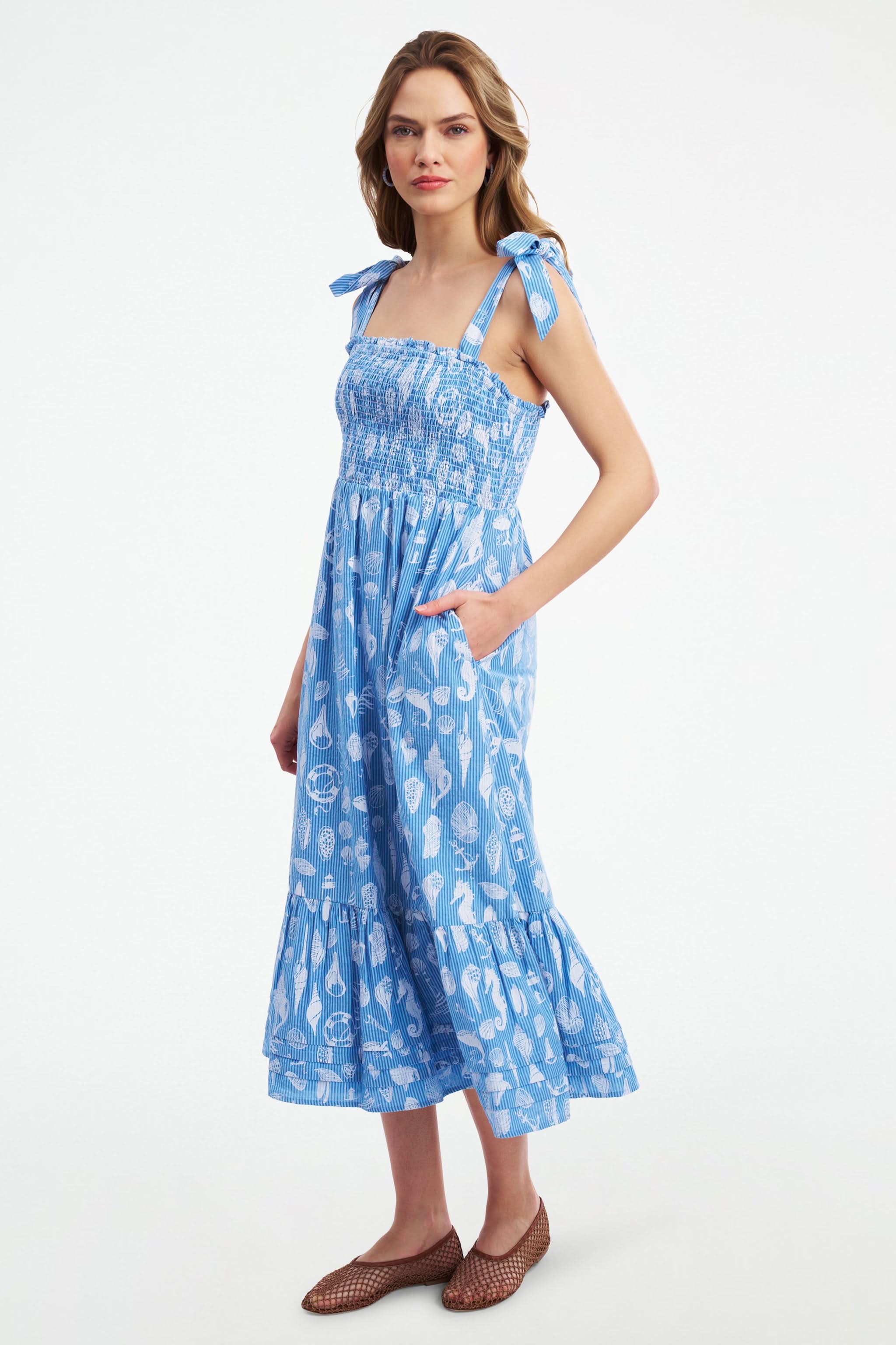 Seaside Stripe Georgina Dress - Image 3