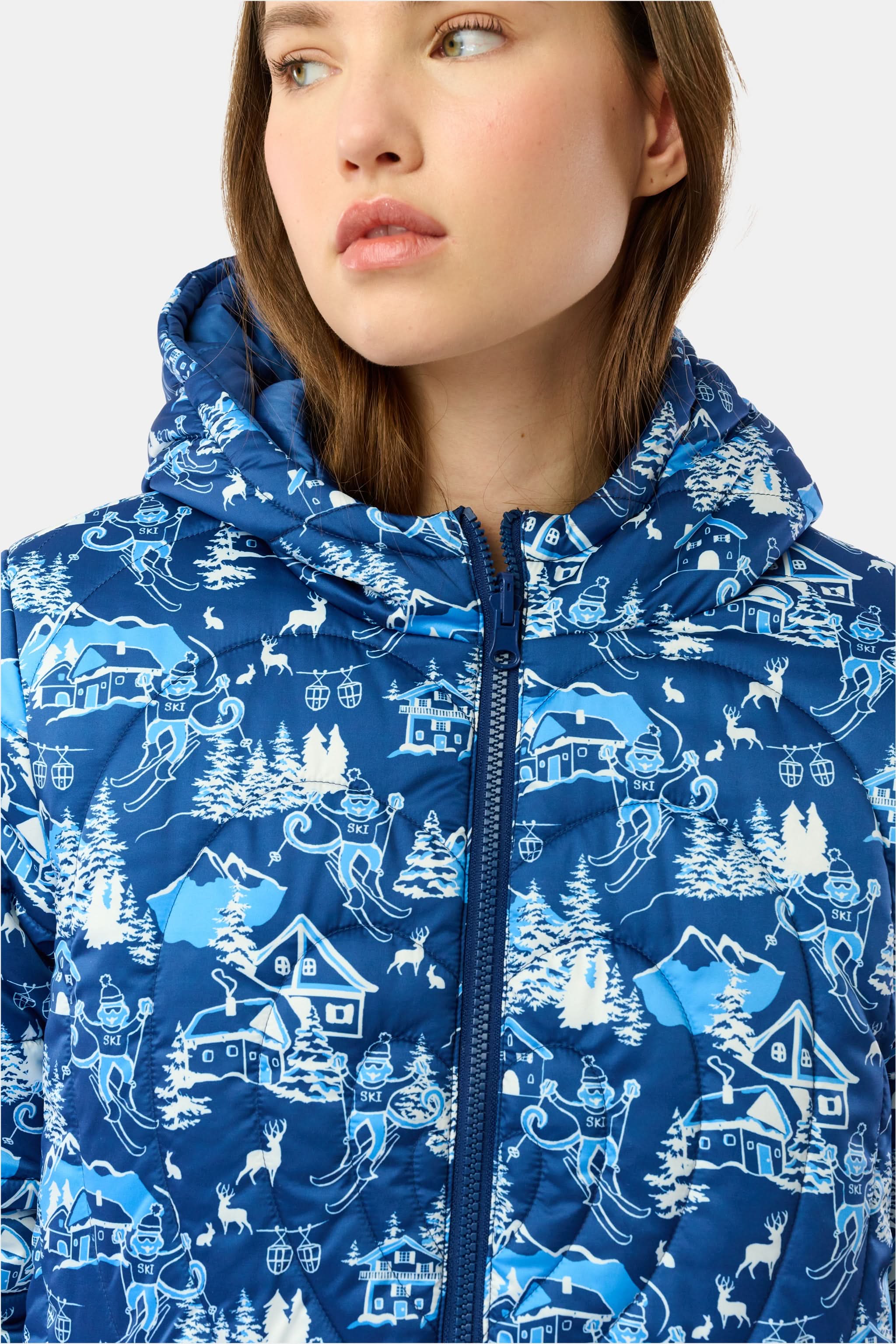 Ski Toile Reversible Puffer Jacket - Image 4