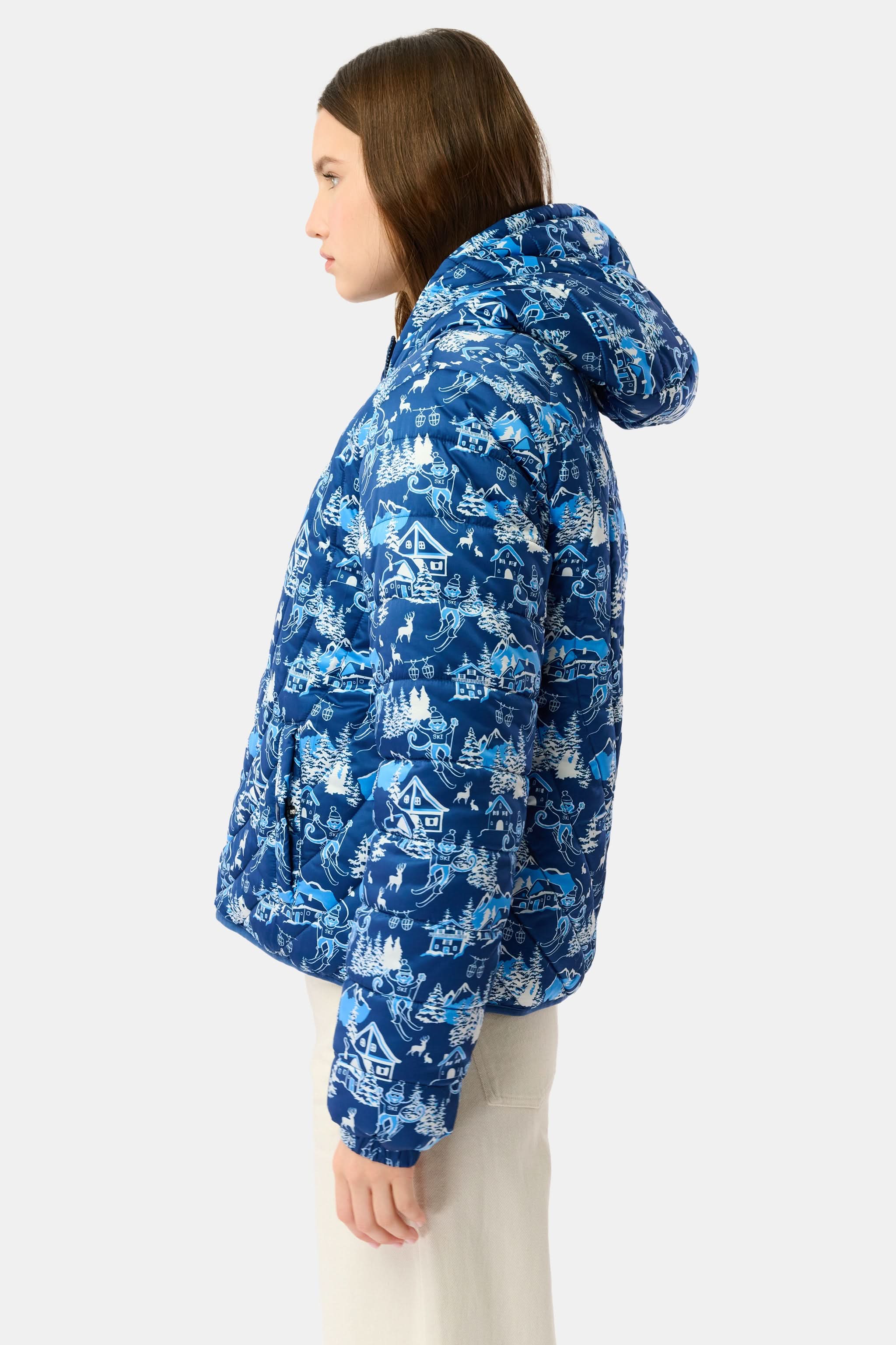 Ski Toile Reversible Puffer Jacket - Image 7