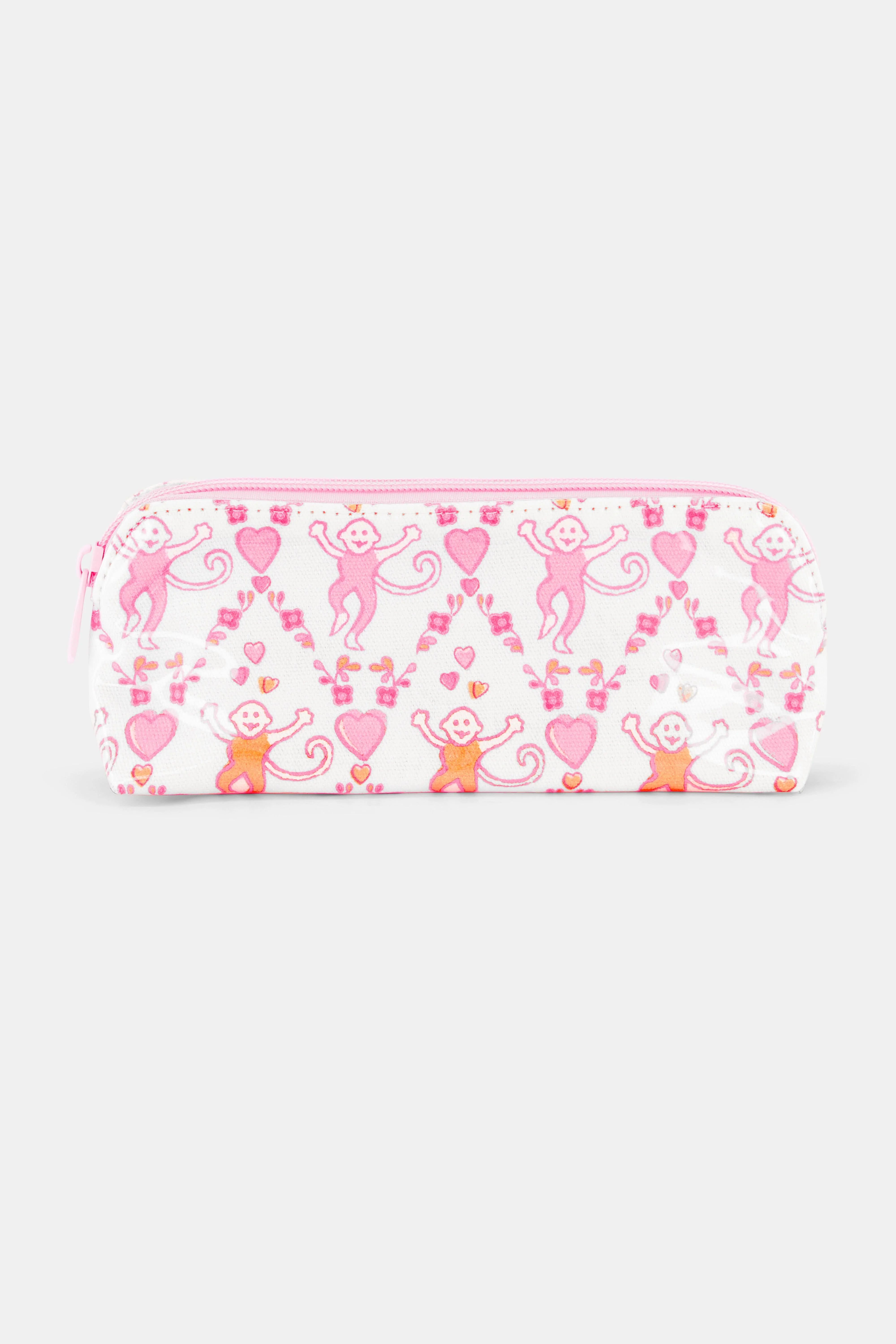 Spring Bloom Monkey Makeup Bag
