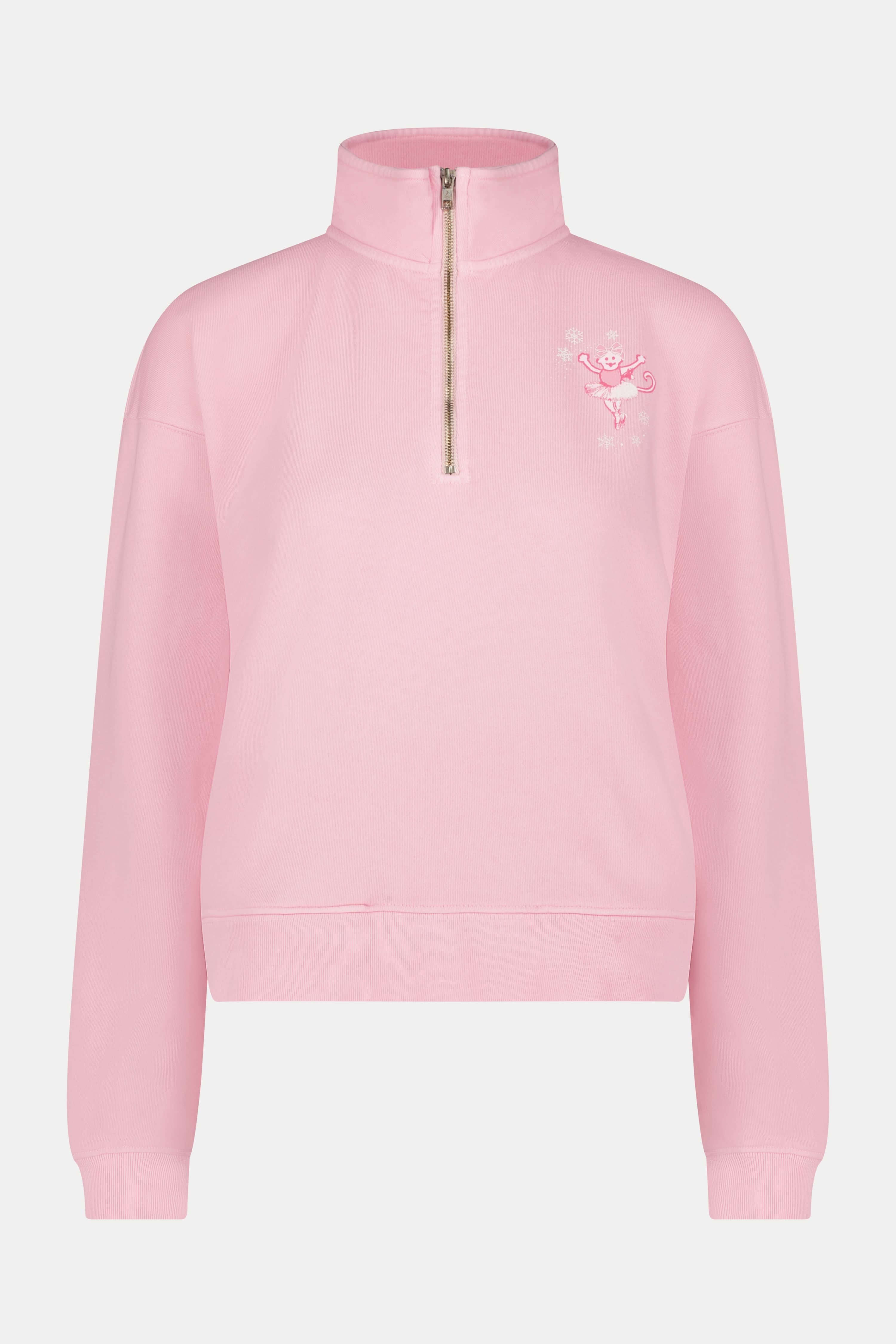 Sugarplum Lattice Half Zip Sweatshirt - Image 7