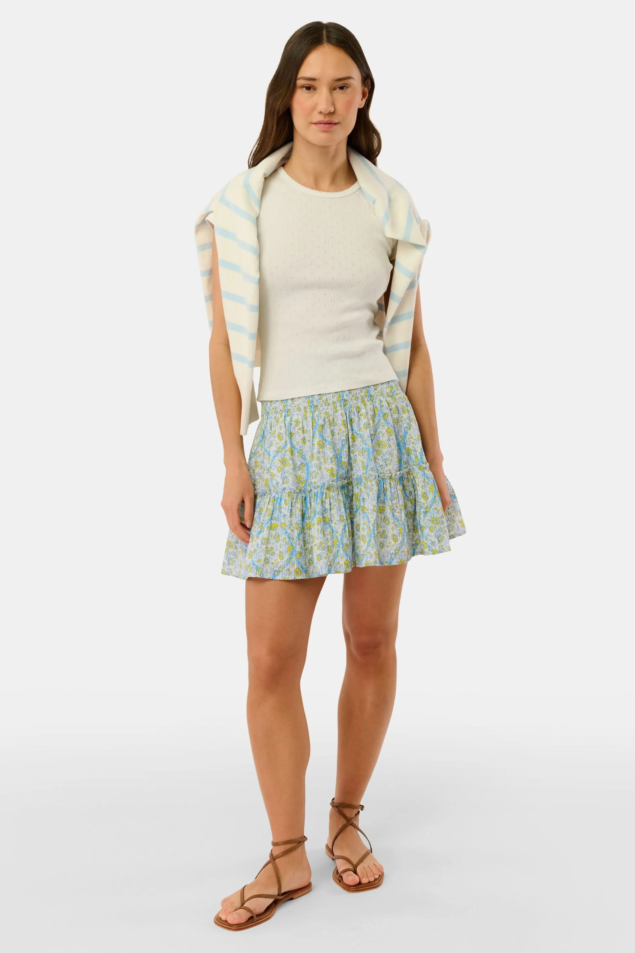 Suzie Floral Ribbon Riki Skirt - Image 2