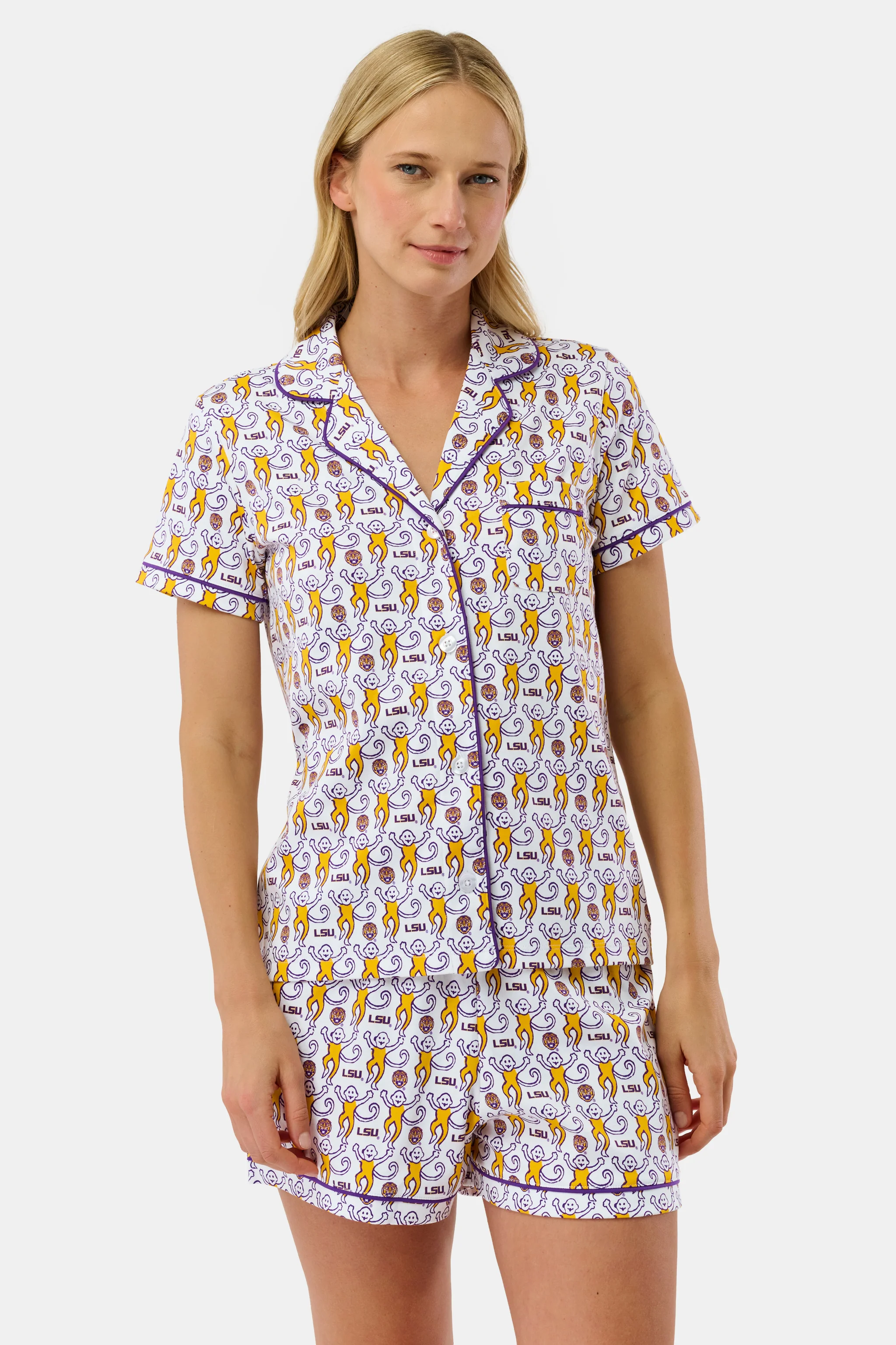 Tigers Lovely Monkey Polo Pajamas