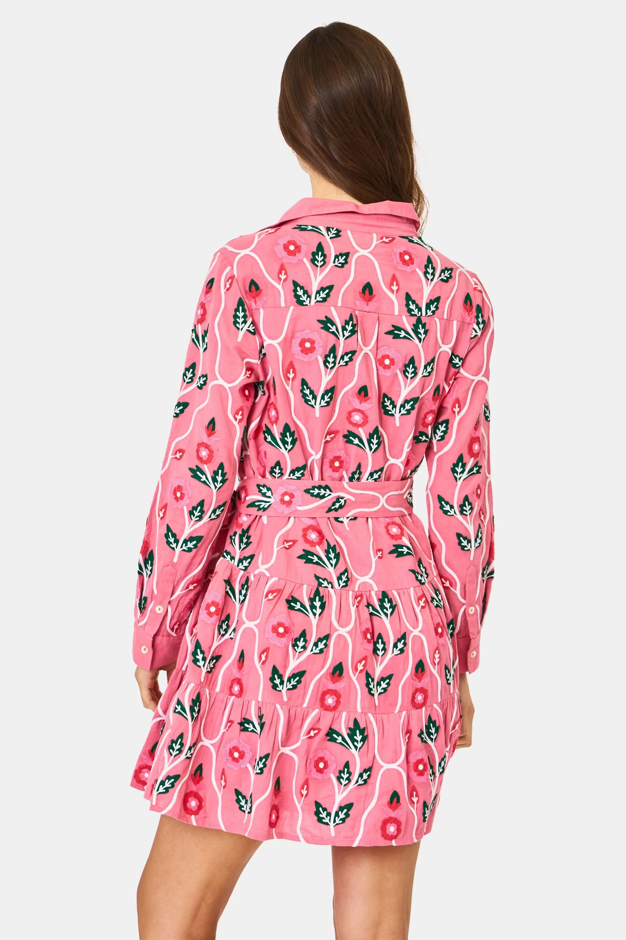 Trellis Floral Embroidery Emory Dress - Image 7