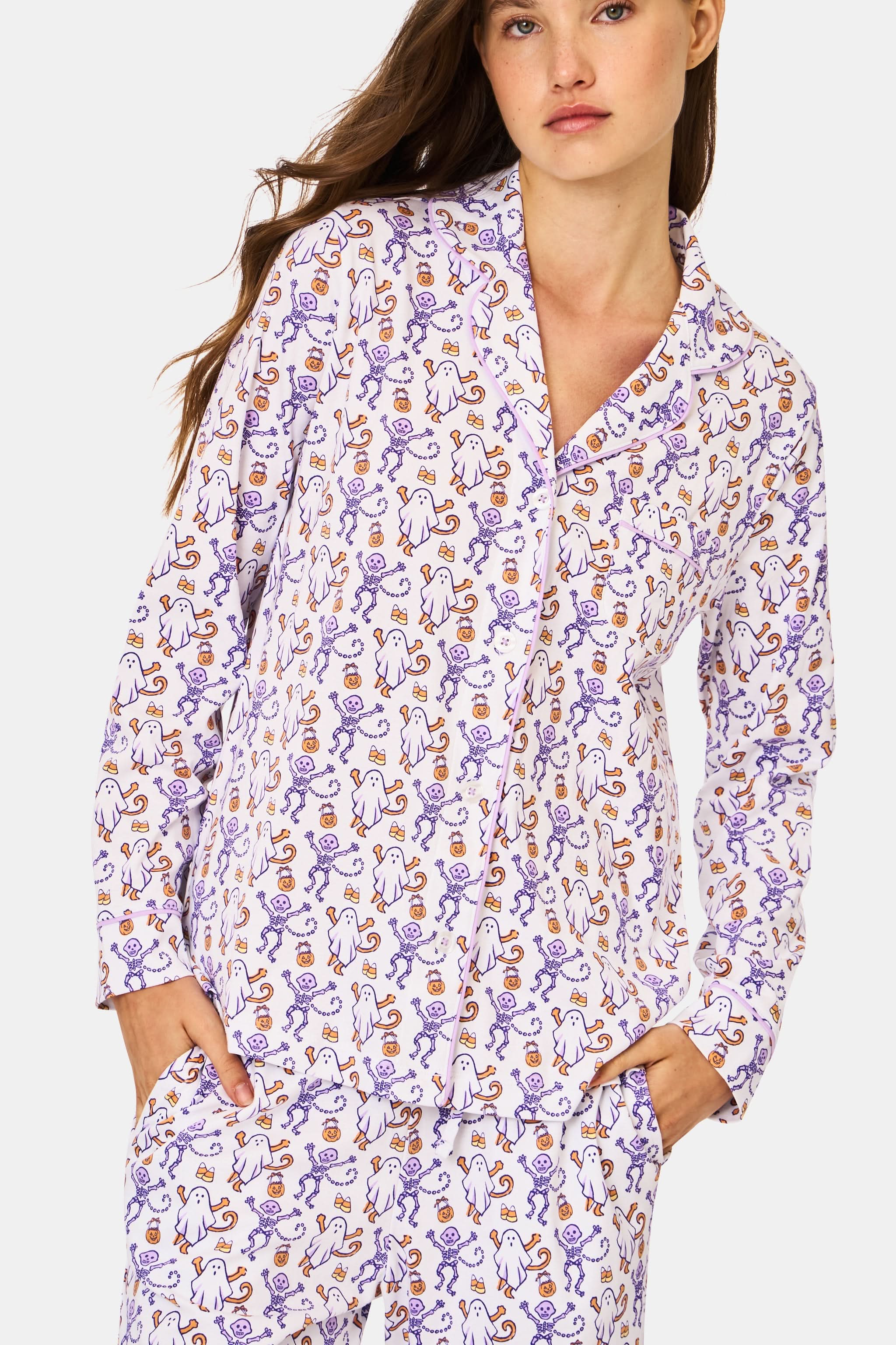 Trick or Treat Long Sleeve Polo Pajamas - Image 2